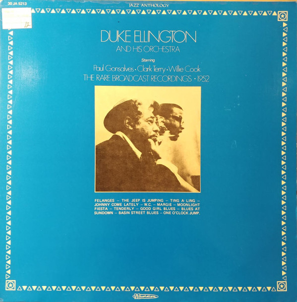 Duke Ellington And His Orchestra The Rare Broadcast Recordings 1952 Digelius 3955