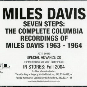 Miles Davis: Seven Steps: The Complete Columbia Recordings Of Miles Davis 1963-1964