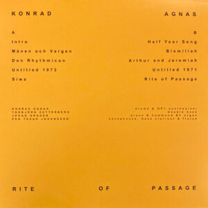 Konrad Agnas: Rite Of Passage