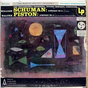 Schuman* / Piston* - The Philadelphia Orchestra, Eugene Ormandy: Symphony No. 6 / Symphony No. 4