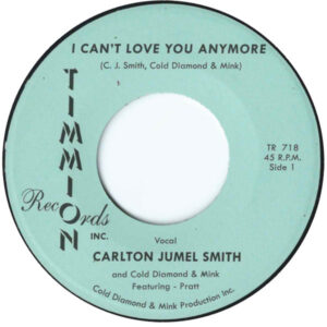 Carlton Jumel Smith* And Cold Diamond & Mink Featuring Pratt (2): I Can't Love You Anymore